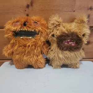 Fuggler Fart Face Makes Sounds And Screech Lot Of 2 Plushes